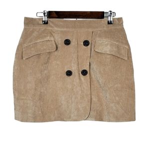 Coincidence & Chance Corduroy Mini Skirt w/buttons 12